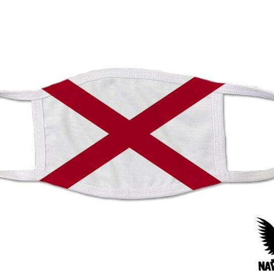 Alabama US State Flag Covid Mask