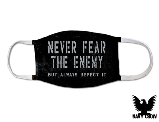 Never Fear The Enemy US Navy Covid Mask
