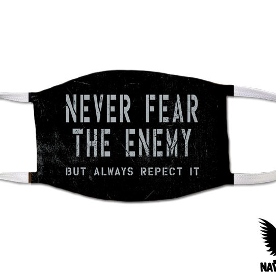 Never Fear The Enemy US Navy Covid Mask