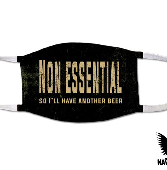 Non Essential Have Another Beer US Navy Covid Mask