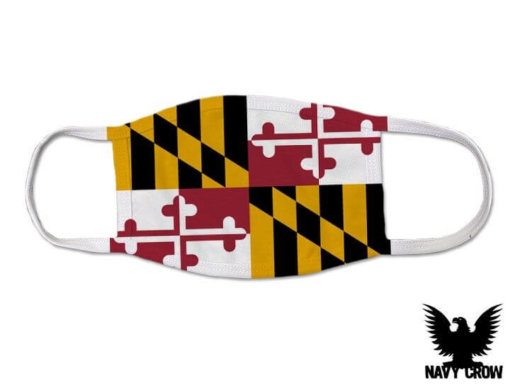 Maryland US State Flag Covid Mask