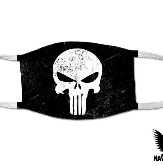 Punisher Skull US Navy Covid Mask
