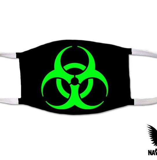 Bio Hazard Electric Green US Navy Covid Mask