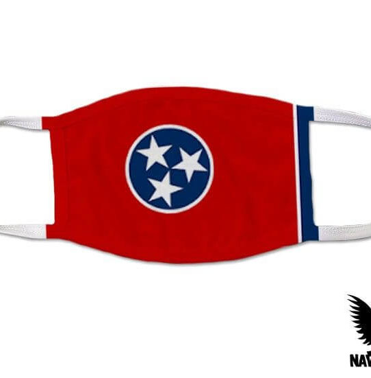 Tennessee US State Flag Covid Mask