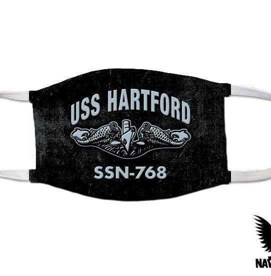 USS Hartford SSN-768 Submarine Warfare US Navy Covid Mask
