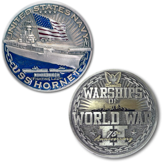 USS-Hornet-CV-8-WofWW2-75th-Anniversary-Coin