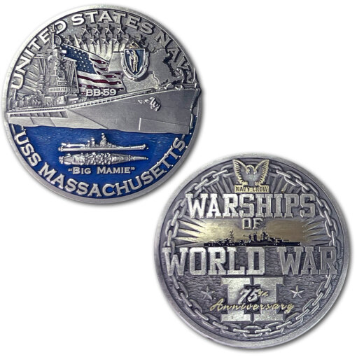 USS-Massachussetts-Warships-of-World-War-2-Coin