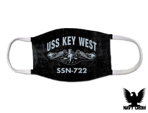 USS Key West SSN-722 Submarine Warfare US Navy Covid Mask