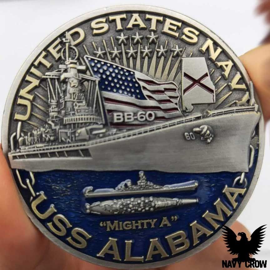 USS Alabama Warships of WW2 75th Anniversary Coin