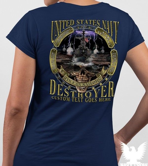 US Navy Destroyer Tin Can Sailor Women’s Shirt
