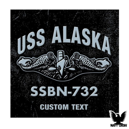 USS Alaska SSBN-732 Submarine Warfare Insignia Decal