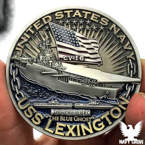 USS Lexington Warships Of World War 2 75th Anniversary Coin