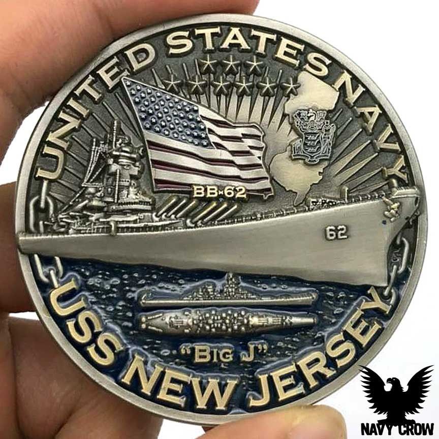USS New Jersey Warships of World War 2 75th Anniversary Coin