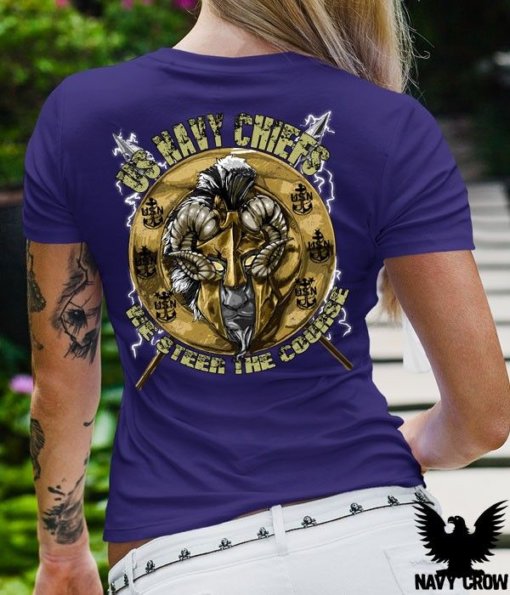 US Navy Chiefs We Steer The Course Women's Shirt