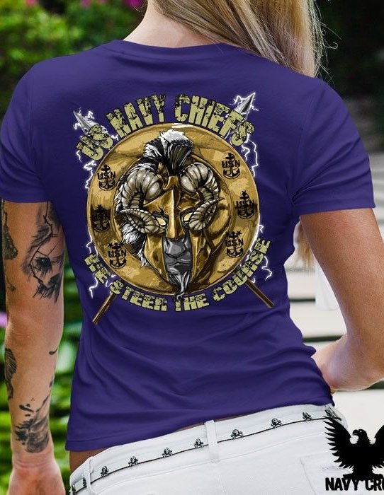 US Navy Chiefs We Steer The Course Women's Shirt