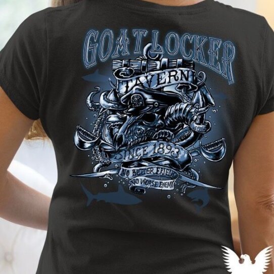US Navy Chief Goatlocker Tavern Women's Shirt