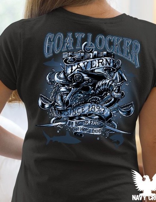 US Navy Chief Goatlocker Tavern Women's Shirt