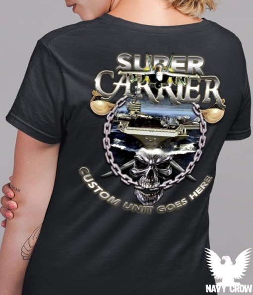 US Navy Super Aircraft Carrier Women's Shirt