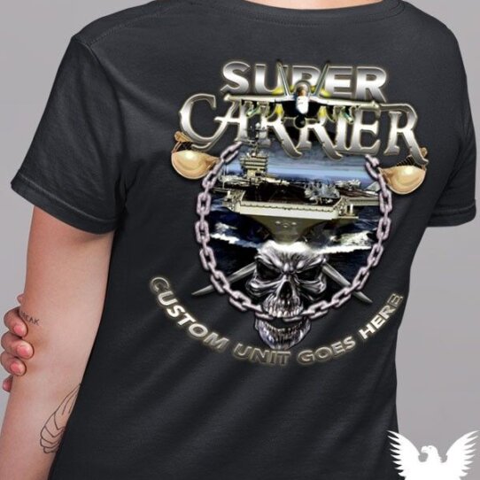 US Navy Super Aircraft Carrier Women's Shirt