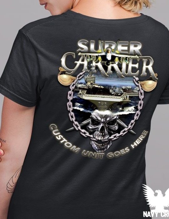 US Navy Super Aircraft Carrier Women's Shirt