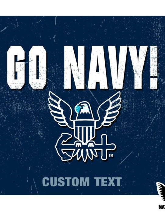 Go Navy Covid Crow Slogan US Navy Decal