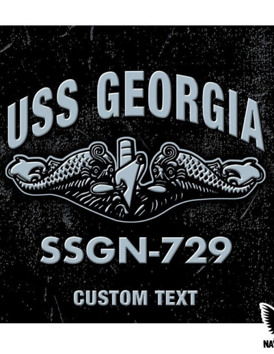 USS Georgia SSGN-729 Submarine Warfare Insignia Decal