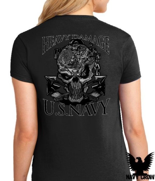 US Navy Destroyer Heavy Damage Women's Shirt