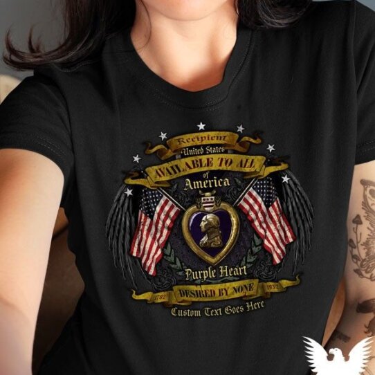 Purple Heart US Navy Women's Shirt