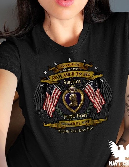 Purple Heart US Navy Women's Shirt