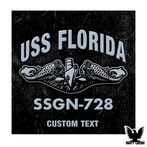 USS Florida SSGN-728 Submarine Warfare Insignia Decal