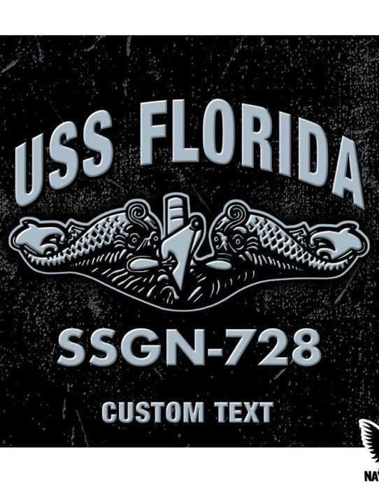 USS Florida SSGN-728 Submarine Warfare Insignia Decal