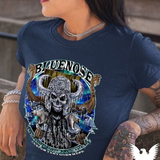 Bluenose Arctic Viking Skull Women's Shirt