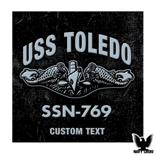 USS Toledo SSN-769 Submarine Warfare Insignia Decal