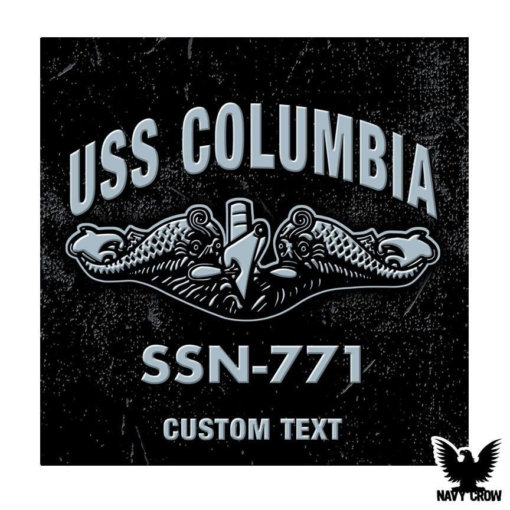 USS Columbia SSN-771 Submarine Warfare Insignia Decal
