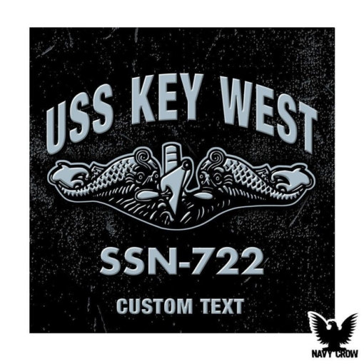 USS Key West SSN-722 Submarine Warfare Insignia Decal
