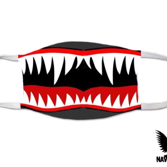 Shark Teeth US Navy Covid Mask