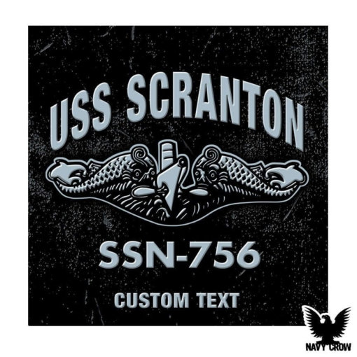 USS Scranton SSN-756 Submarine Warfare Insignia Decal