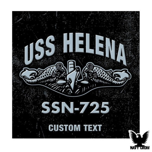 USS Helena SSN-725 Submarine Warfare Insignia Decal