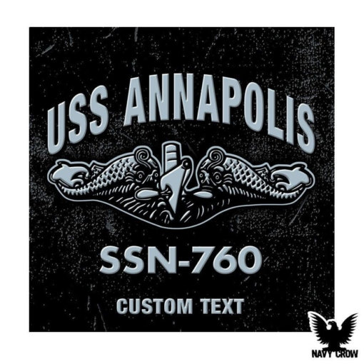 USS Annapolis SSN-760 Submarine Warfare Insignia Decal