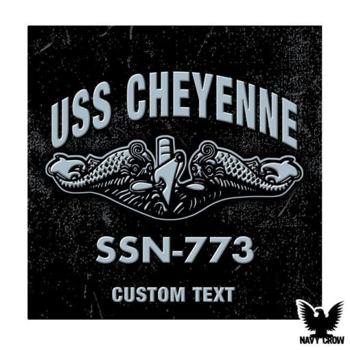 USS Cheyenne SSN-773 Submarine Warfare Insignia Decal