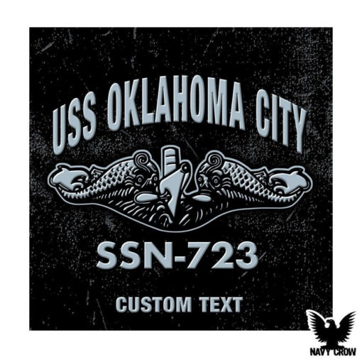 USS Oklahoma City SSN-723 Submarine Warfare Insignia Decal