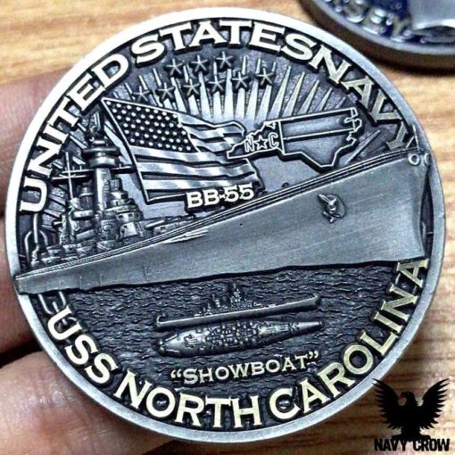 USS North Carolina Warships of World War 2 75th Anniversary Coin