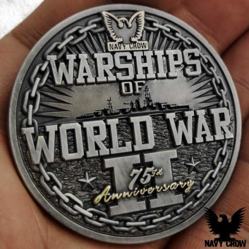 USS North Carolina Warships of WW2 75th Anniversary Coin