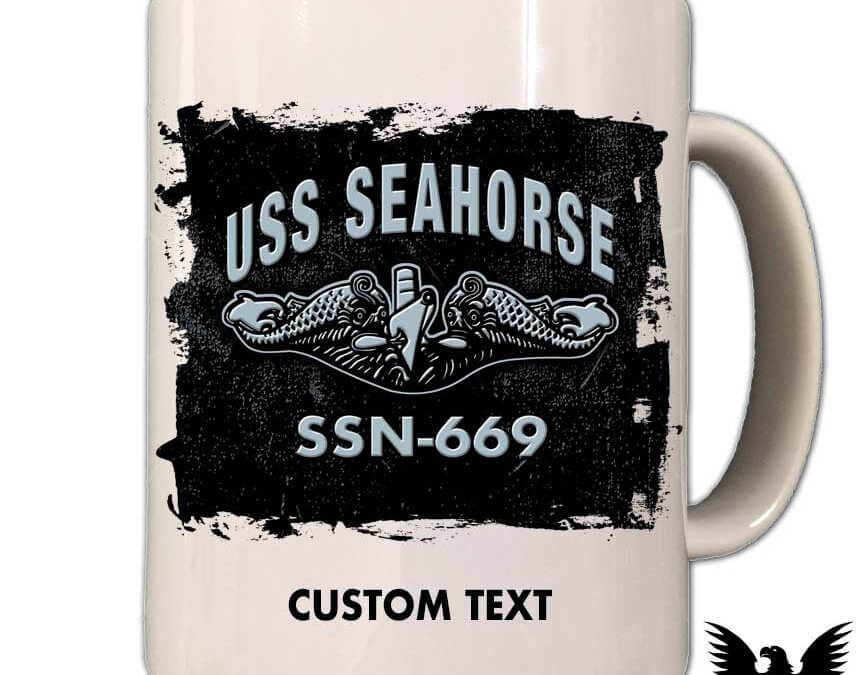USS Seahorse SSN-669 Submarine US Navy Coffee Mug
