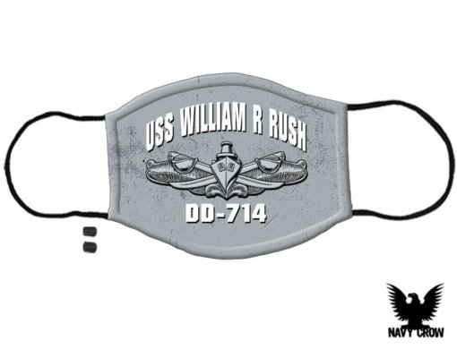 USS William R Rush DD-714 Surface Warfare US Navy Covid Mask