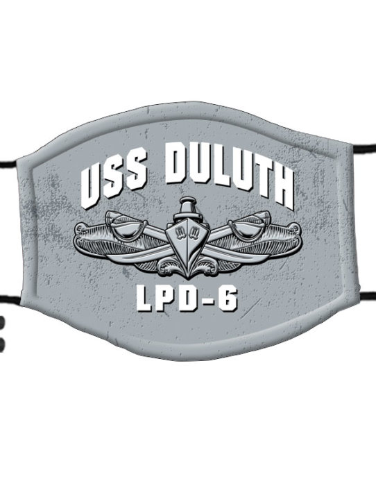 USS Duluth LPD-6 Surface Warfare US Navy Covid Mask