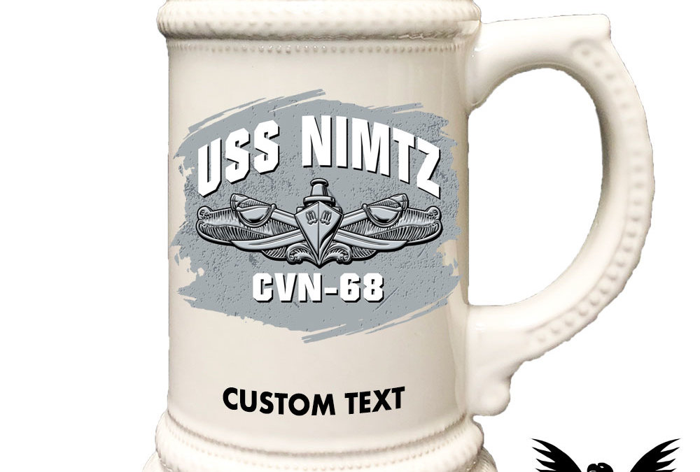 USS Nimitz CVN-68 Surface Warfare Warship US Navy Stein