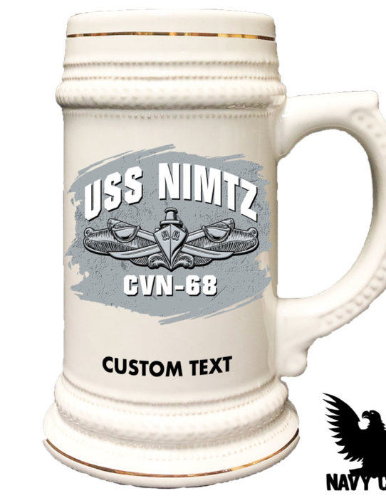 USS Nimitz CVN-68 Surface Warfare Warship US Navy Stein
