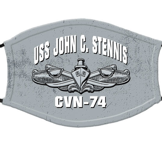 USS John C Stennis CVN-74 Surface Warfare US Navy Covid Mask