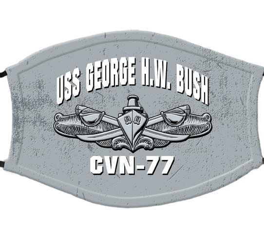 USS George HW Bush CVN-77 Surface Warfare US Navy Covid Mask